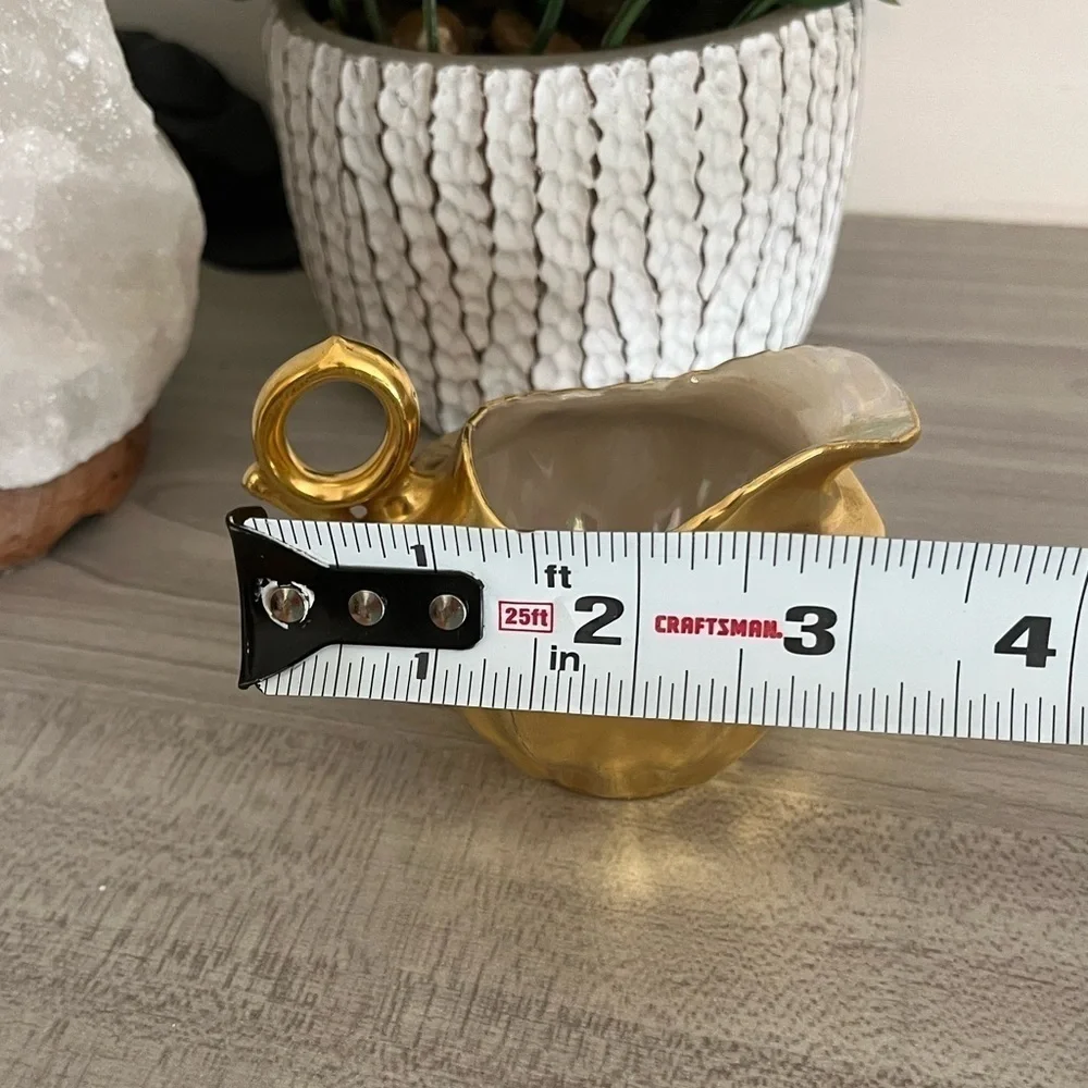 1920’s ROCHELLE FINE CHINA CREAMER HEAVY GOLD ENCRUSTED JAPAN